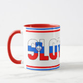 "Sippin' with Slovenia" Patriottische Koffie Mok (Links)