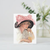 Sipping Soda Briefkaart (Staand voorkant)