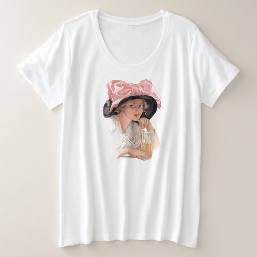 Sipping Soda Grote Maat T-shirt (Design voorkant)