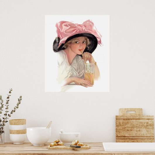 Sipping Soda Poster (Keuken)