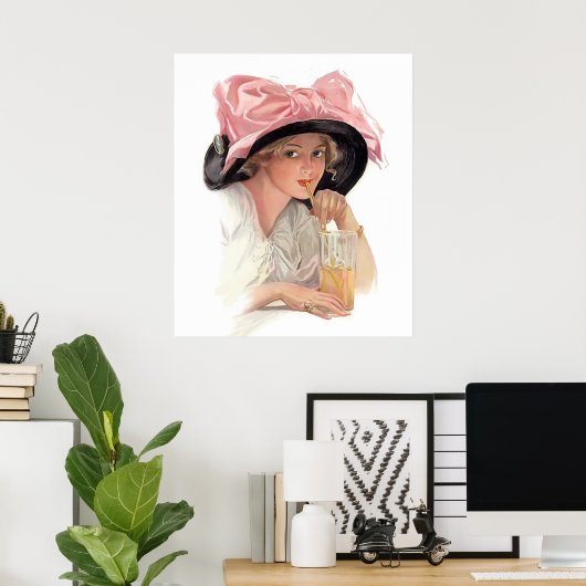 Sipping Soda Poster (Thuiskantoor)