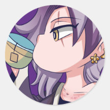 Sipping Tea Sticker