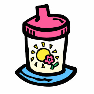 sippy cup staand fotobeeldje 