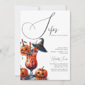 Sips gaan Halloweenfeestje naar beneden Kaart (Voorkant)