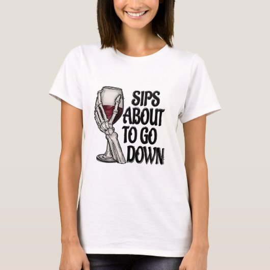 Sips gaan naar beneden t-shirt (Voorkant)