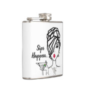 "Sips Happen..." DIVA Fles Heupfles (Rechts)