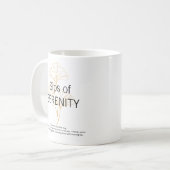 Sips of SERENITY elegant minimalist Coffee Mug Koffiemok (Voorkant links)