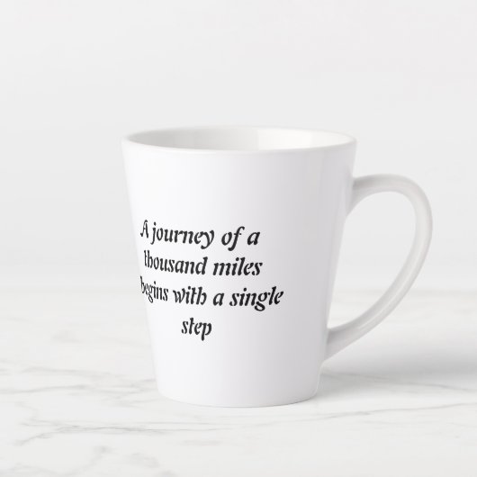 Sips of Tenderness: een kopje naar de schat Latte Mok (Rechts)