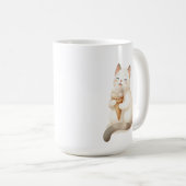 Sips & Scoops Kat met Ice Cream Cone Koffiemok (Voorkant rechts)