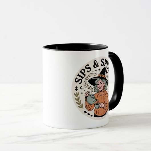 Sips & Spells Tea Witch Herfst Mok (Voorkant rechts)