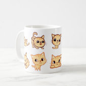 Sips & Stickers – Spint-fect Cat Vibes Mok (Voorkant links)