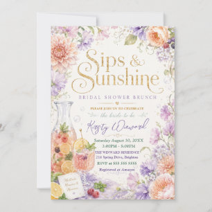 Sips & Sunshine Bruidsontbijt Kaart
