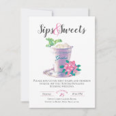 Sips & Sweets Invitation Kaart (Voorkant)