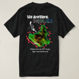 Siquijor Map【Back Print Only】 T-shirt