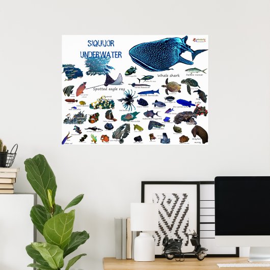 Siquijor Underwater World Poster (Thuiskantoor)