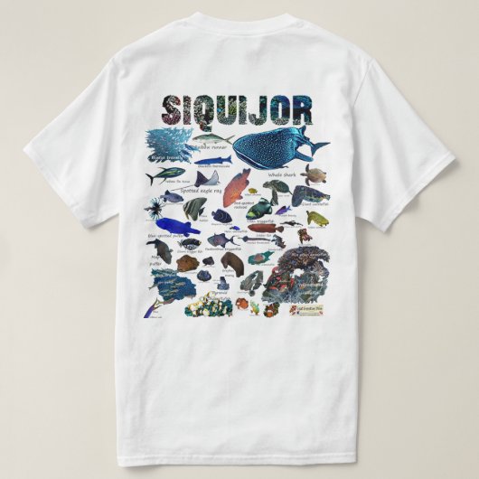 Siquijor Underwater World T-shirt (Design achterkant)