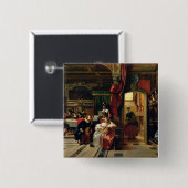 Sir Anthony van Dyck in Londen, 1837 Vierkante Button 5,1 Cm (Voorkant /achterkant)