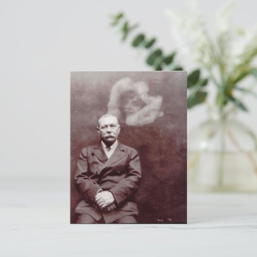  Sir Arthur Conan Doyle Victoriaans Ghost Briefkaart (Staand voorkant)