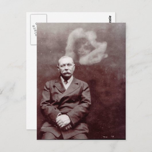 Sir Arthur Conan Doyle Victoriaans Ghost Briefkaart (Voorkant / Achterkant)