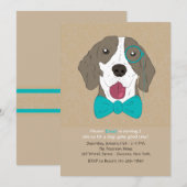 Sir Arthur Dog Uitnodiging (Voorkant / Achterkant)