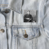 Sir Arthur Sullivan, gegraveerd door C. Carter Vierkante Button 5,1 Cm (In situ)