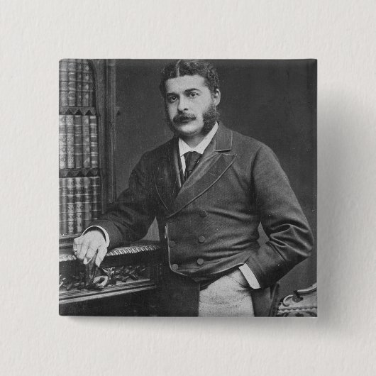 Sir Arthur Sullivan Vierkante Button 5,1 Cm (Voorkant)