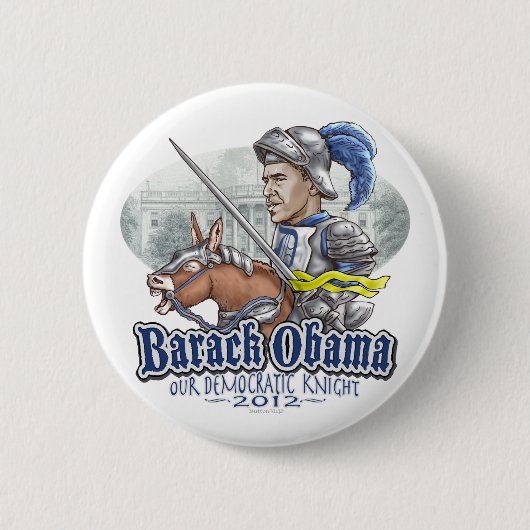 Sir Barack Obama Ronde Button 5,7 Cm (Voorkant)