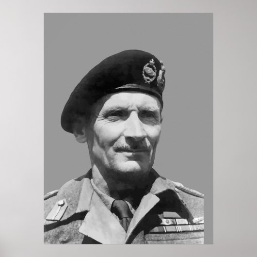 Sir Bernard Law Montgomery Poster (Voorkant)