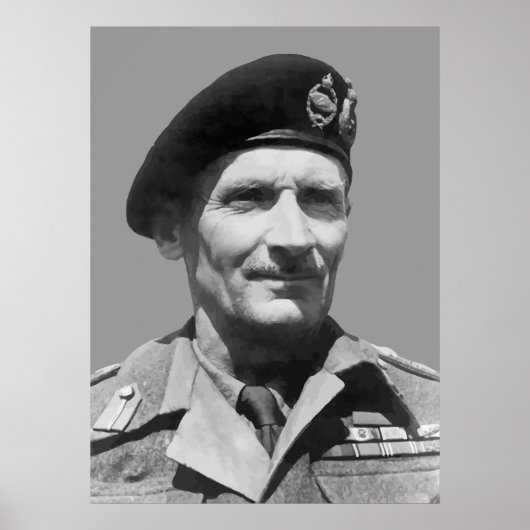 Sir Bernard Law Montgomery Poster (Voorkant)