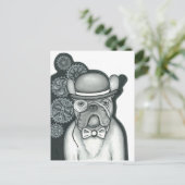 Sir Bouledogue Briefkaart (Staand voorkant)