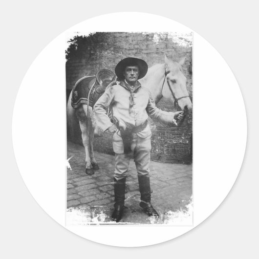 Sir Cave Ronde Sticker (Voorkant)