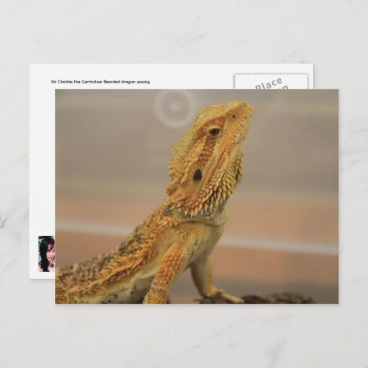 Sir Charles Posing Briefkaart (Voorkant / Achterkant)