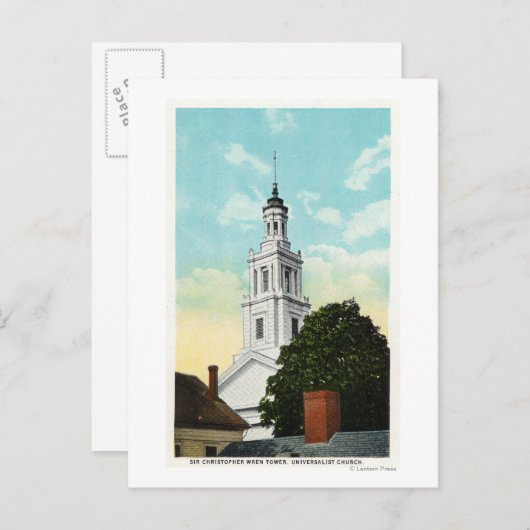 Sir Christopher Wren Tower Uitzicht Briefkaart (Voorkant / Achterkant)