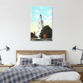 Sir Christopher Wren Tower Uitzicht Canvas Afdruk (Insitu (Slaapkamer))