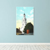 Sir Christopher Wren Tower Uitzicht Canvas Afdruk (Insitu (Houten vloer))