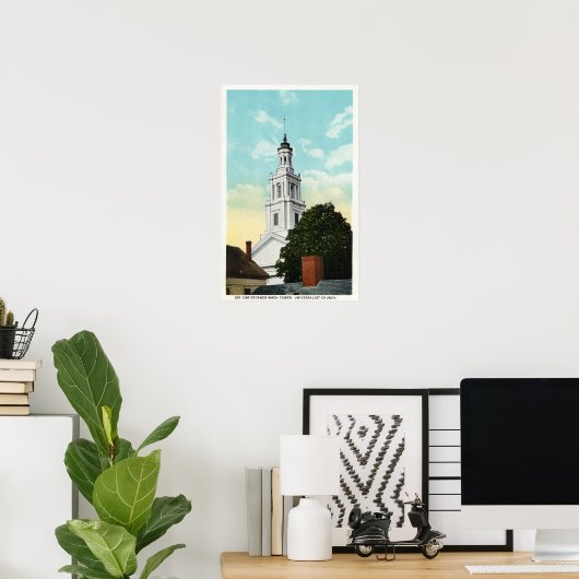 Sir Christopher Wren Tower Uitzicht Poster (Thuiskantoor)