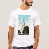 Sir Christopher Wren Tower Uitzicht T-shirt (Voorkant)