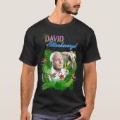 Sir David Attenborough - Bloem T-shirt (Voorkant)