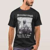 Sir David NBSP Attenborough Mensen zijn een plaag T-shirt (Voorkant)