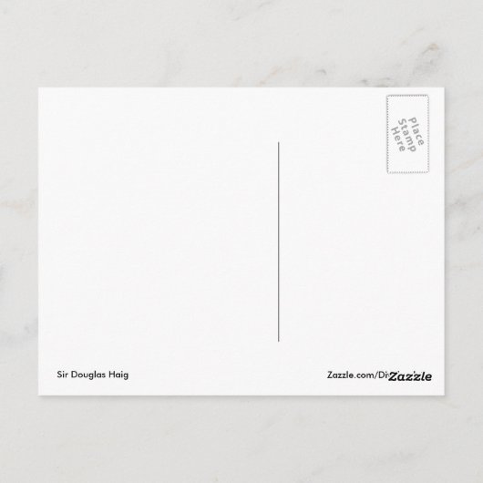 Sir Douglas Haig Briefkaart (Achterkant)