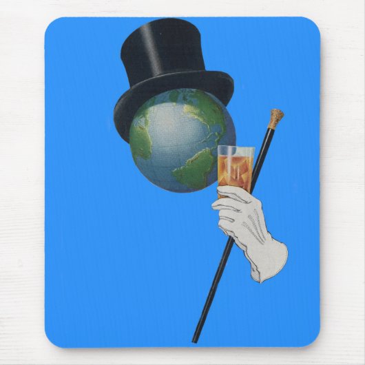 Sir Earth heeft een cocktail Muismat (Voorkant)