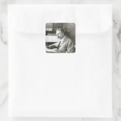 Sir Edward Elgar Vierkante Sticker (Tas)