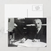Sir Edward Elgar werkt aan één orkest Briefkaart (Voorkant / Achterkant)