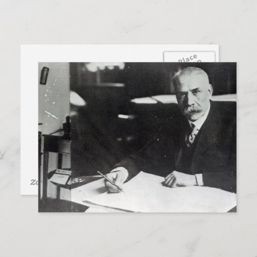 Sir Edward Elgar werkt aan één orkest Briefkaart (Voorkant / Achterkant)