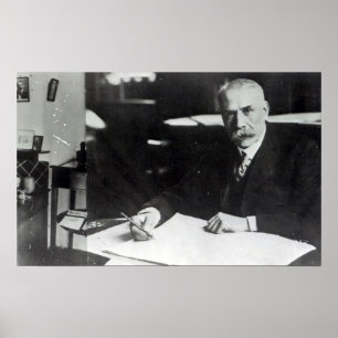 Sir Edward Elgar werkt aan één orkest Poster