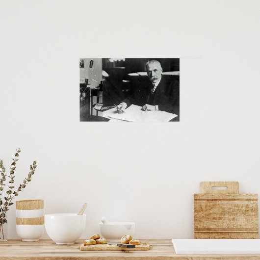 Sir Edward Elgar werkt aan één orkest Poster (Keuken)