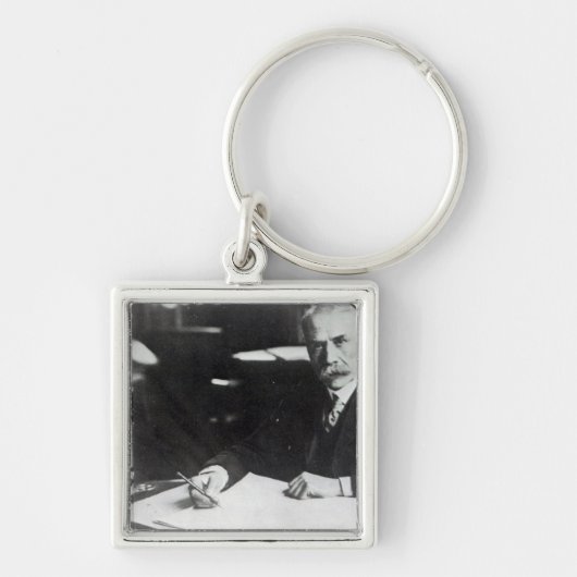 Sir Edward Elgar werkt aan één orkest Sleutelhanger (Voorkant)