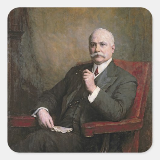 Sir Edward Hopkinson Holden First Baronet Vierkante Sticker (Voorkant)