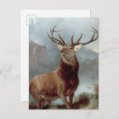Sir Edwin Landseer | Monarch van de Glen, 1851 Briefkaart (Voorkant / Achterkant)