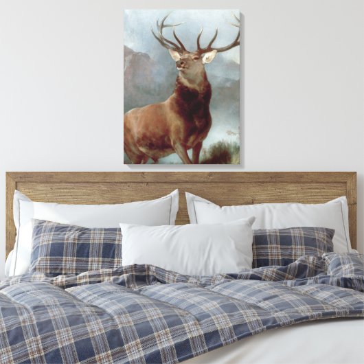 Sir Edwin Landseer | Monarch van de Glen, 1851 Canvas Afdruk (Insitu (Slaapkamer))